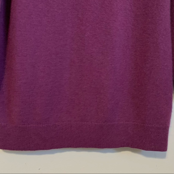 Talbots 100% Pure Cashmere Pullover Sweater Purple Women’s Small - Picture 4 of 7